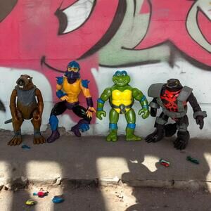 (1988-2014) TMNT Teenage Mutant Ninja Turtles Mix Lot of 4 Loose Action Figures